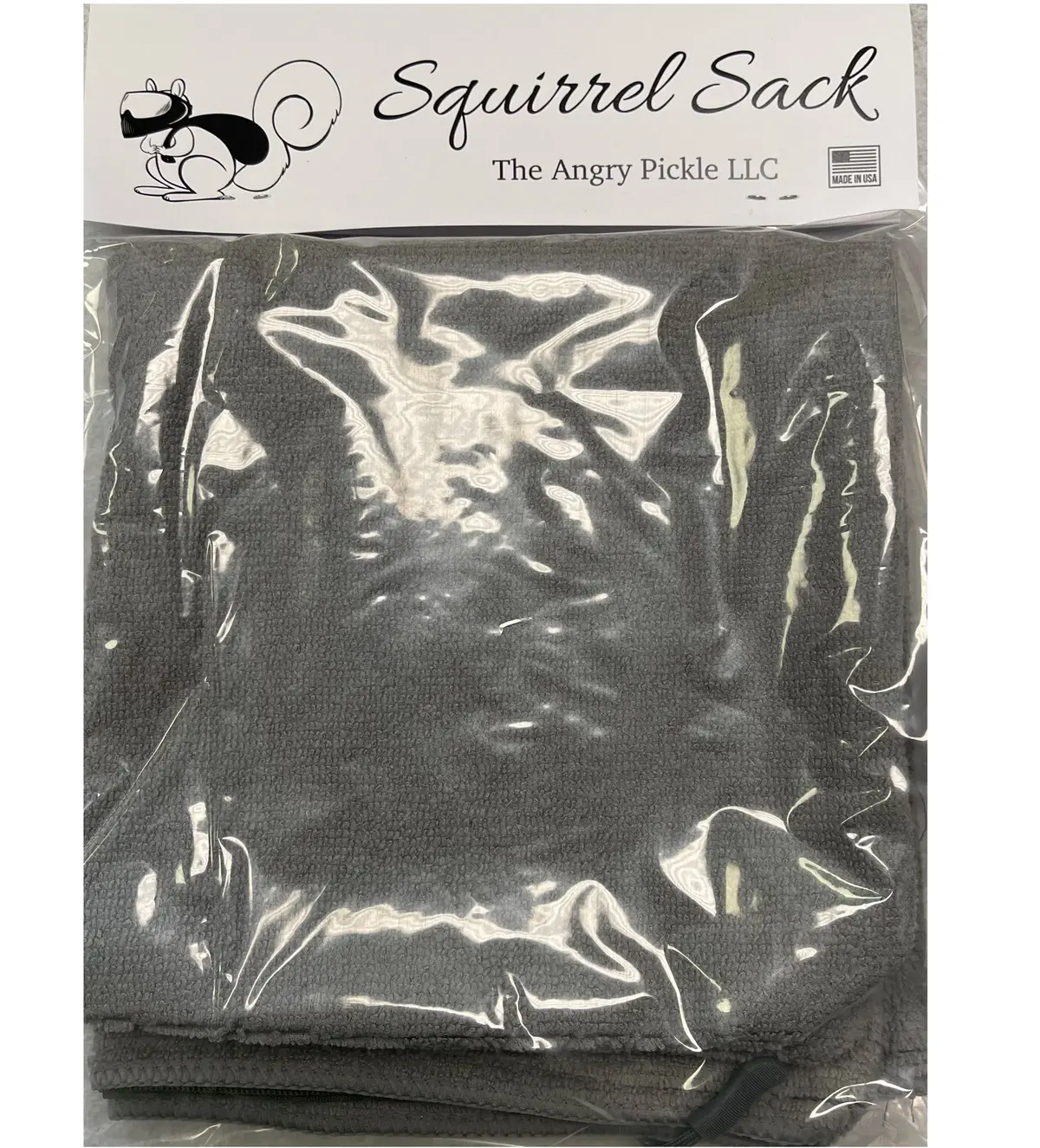 Squirrel Sack Microfiber Bag - Dark Grey 1