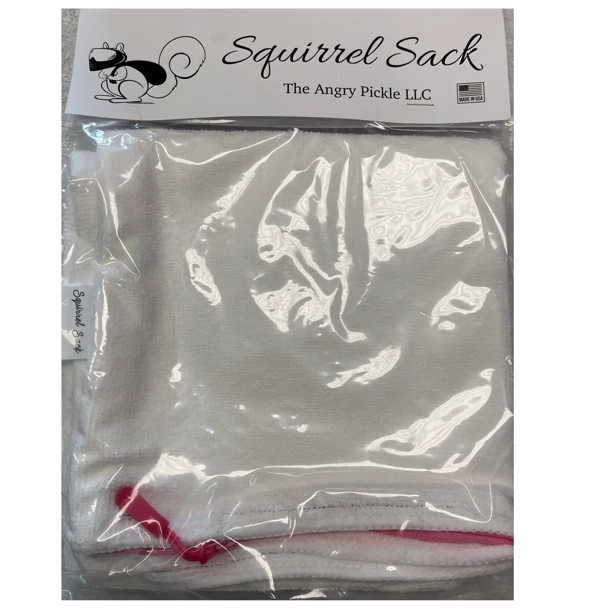 Squirrel Sack Microfiber Bag - White 1