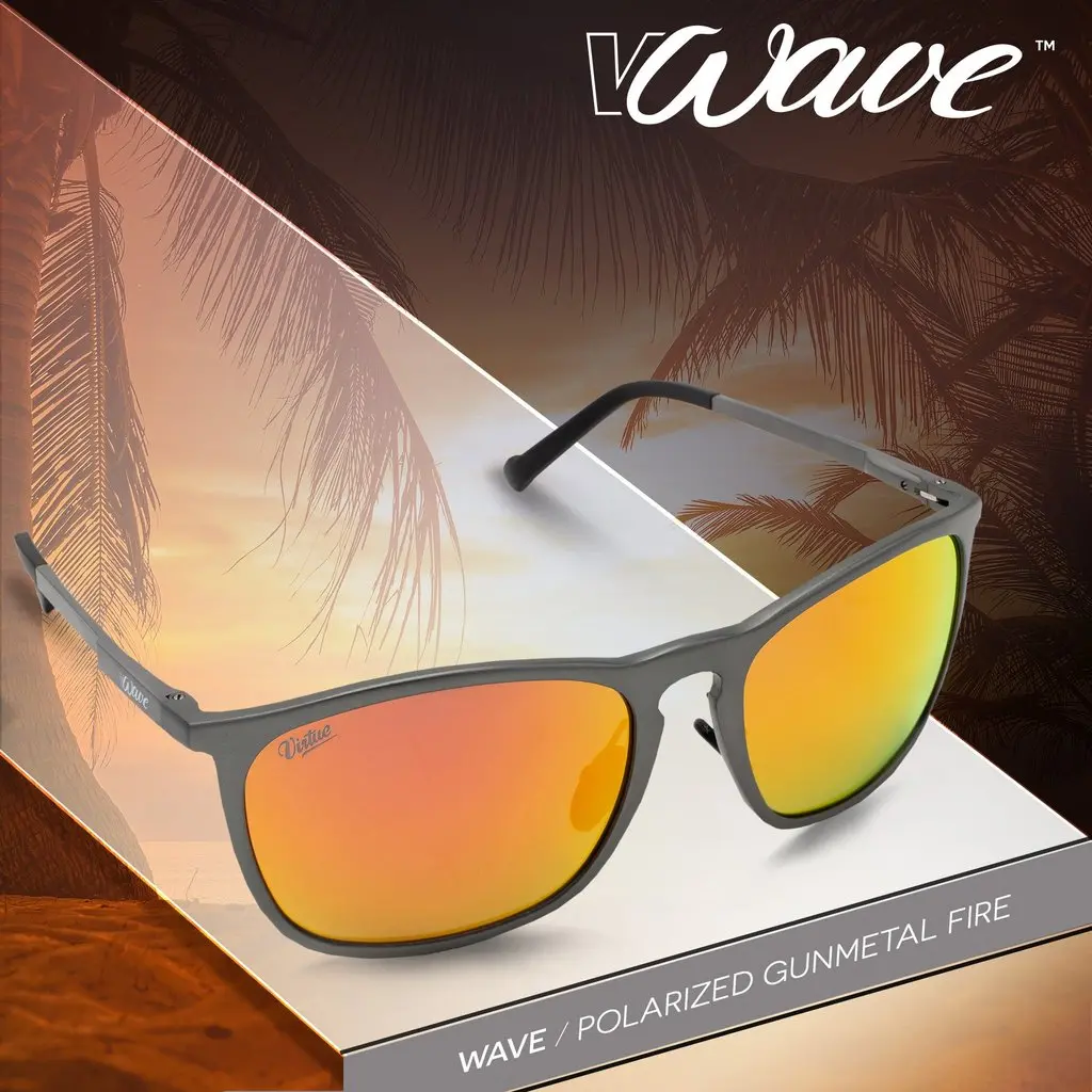 Virtue V-Wave Polarized Sunglasses - Gunmetal Fire 1