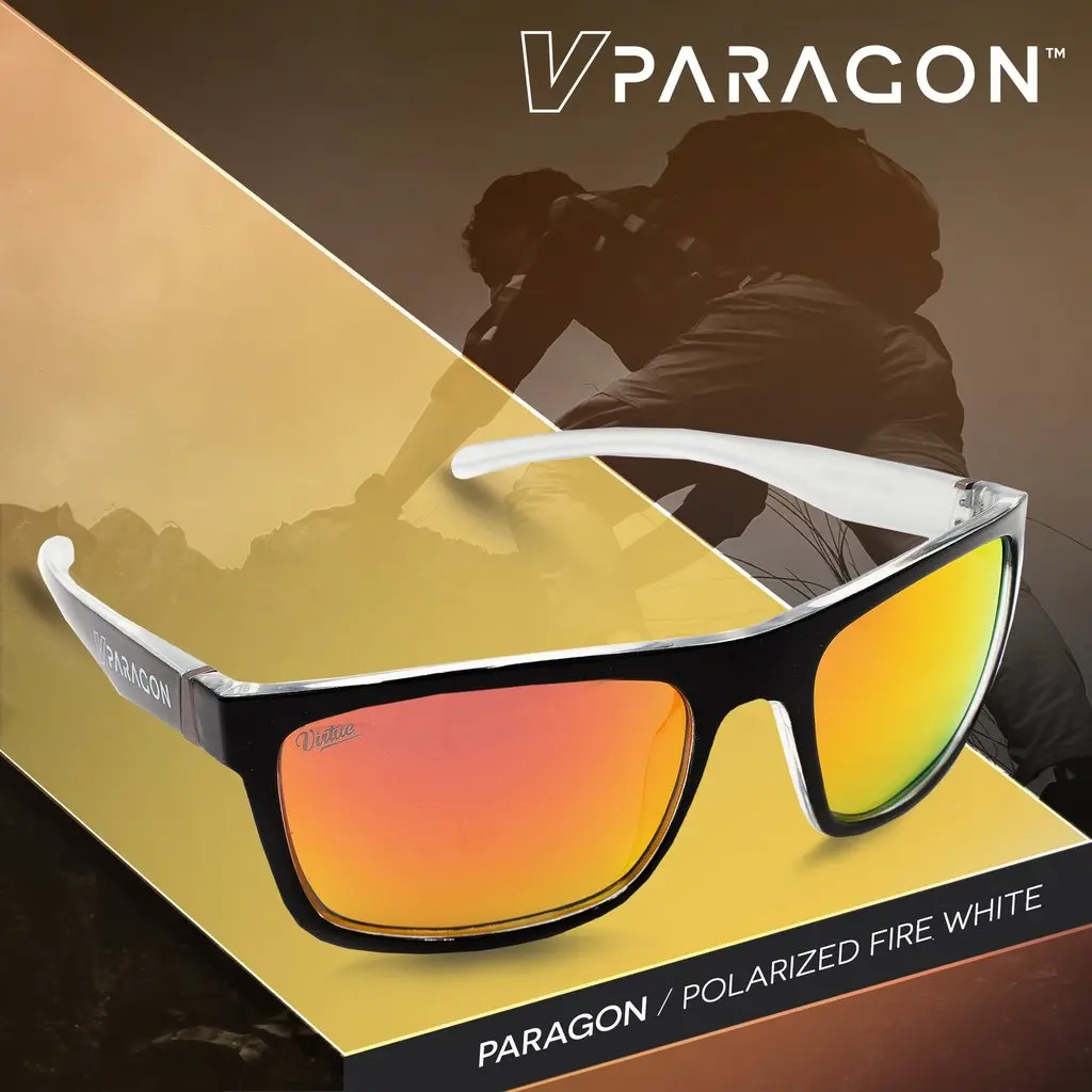 Virtue V-Paragon Polarized Sunglasses - Polished White Fire 1