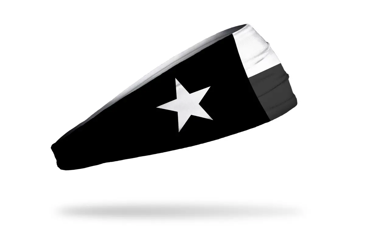 Texas Monochrome Flag Big Bang Lite Headband 1