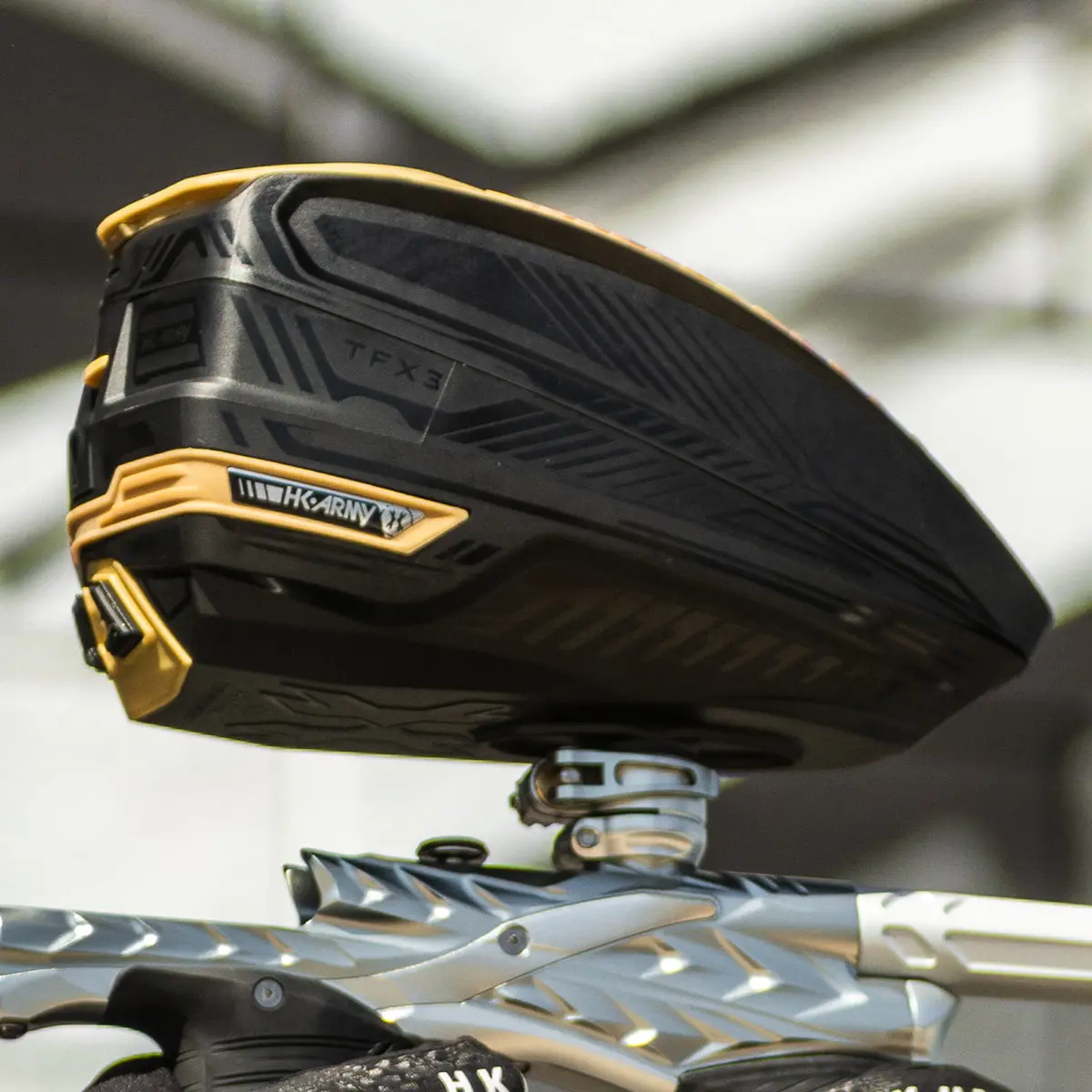 Hk Army Tfx 3 Paintball Loader - Black/Gold 2