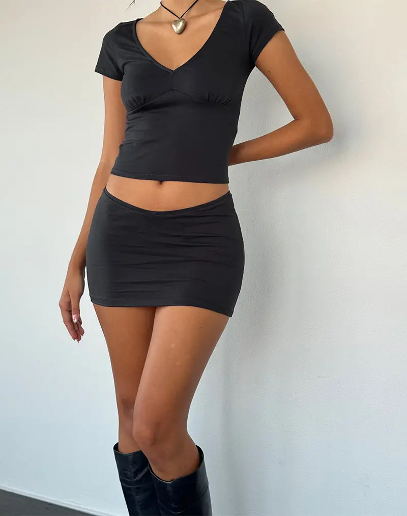 Vidia V Front Mini Skirt In Ocean Storm 1