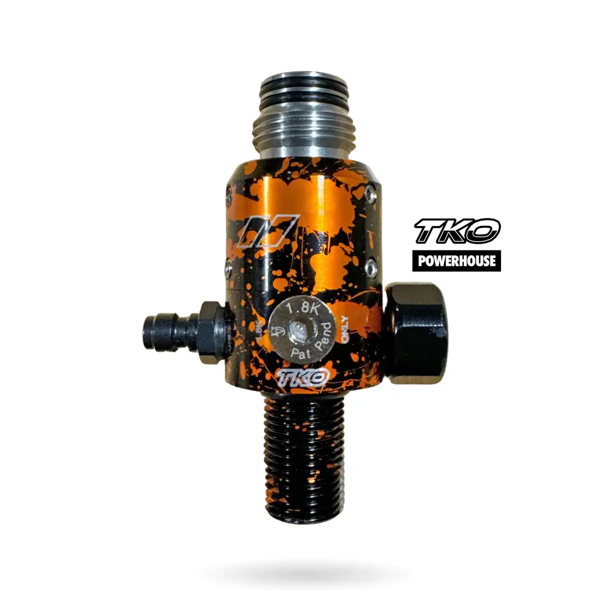Powerhouse Tko Tank Regulator - Black/Orange Splash 1