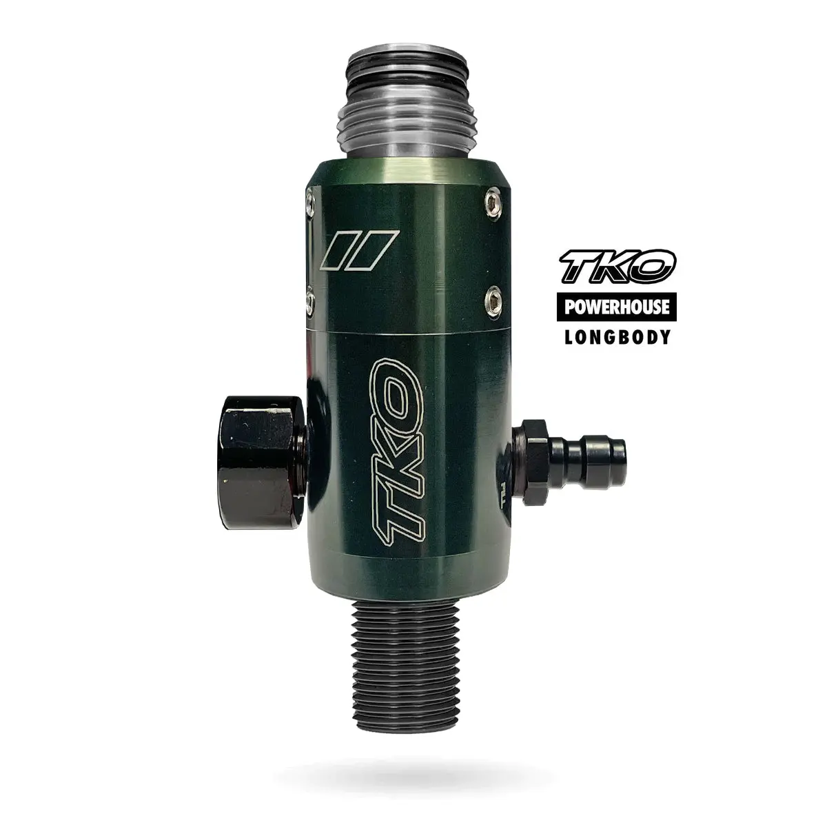 Powerhouse Tko "Longbody" Tank Regulator - Forest Green 1