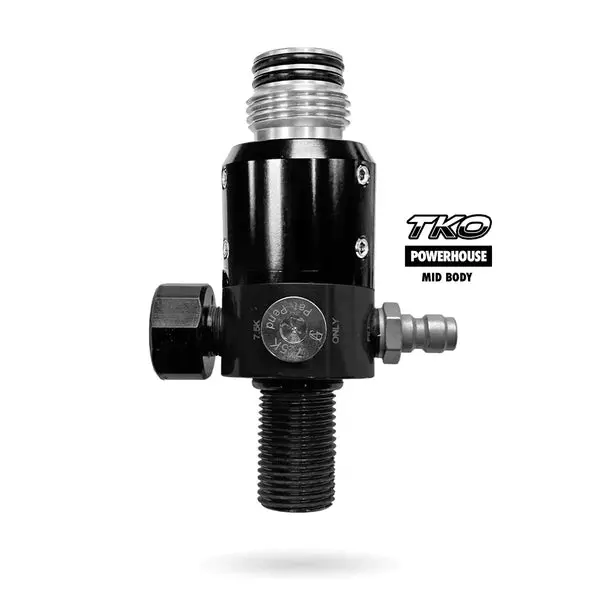 Powerhouse Tko "Mid Body" Tank Regulator - Black 1