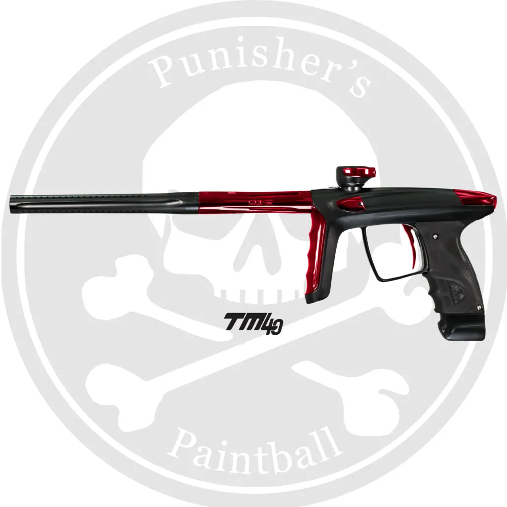 Dlx Luxe Tm40 Paintball Gun - Dust Black/Polished Red 1