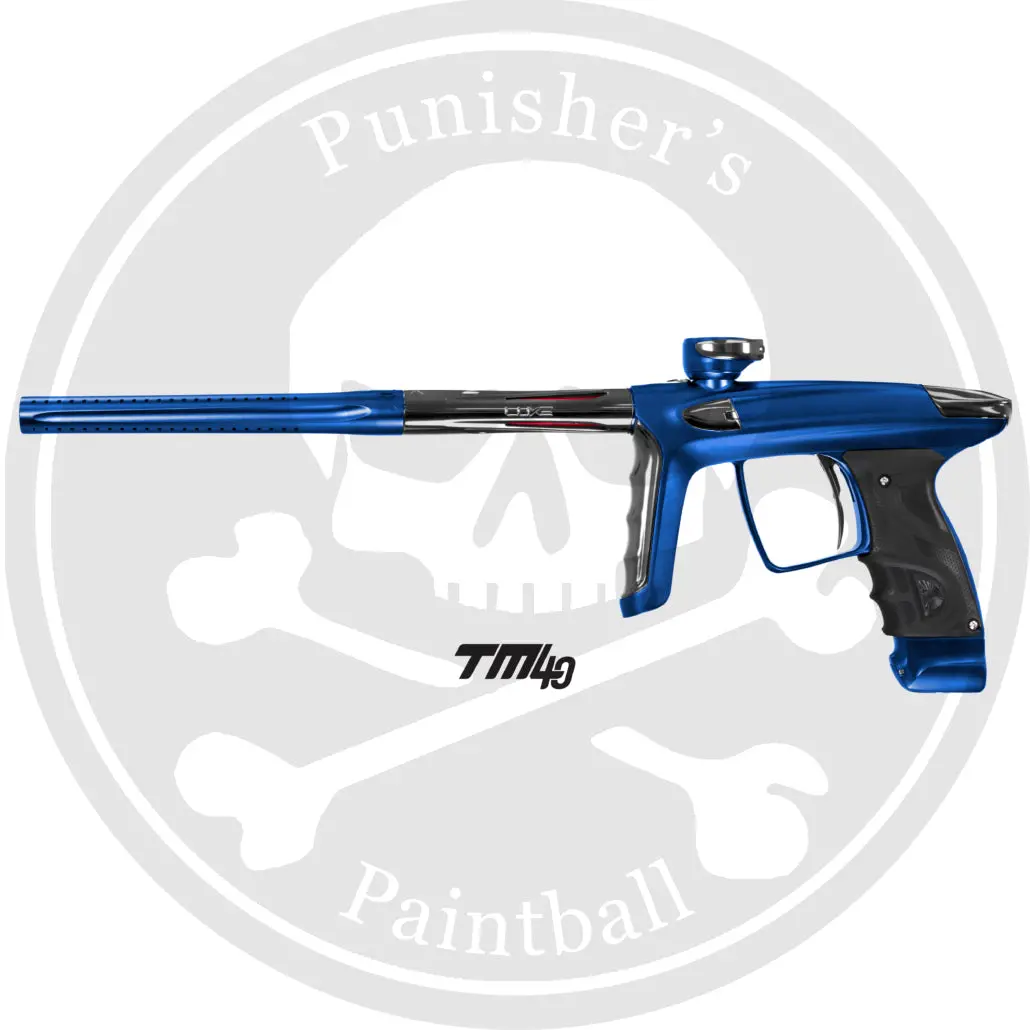 Dlx Luxe Tm40 Paintball Gun - Dust Blue/Polished Pewter 1