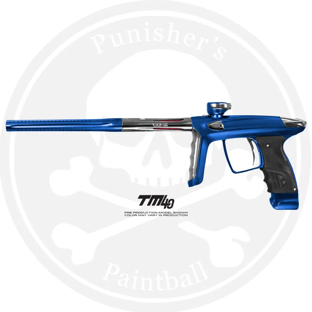 Dlx Luxe Tm40 Paintball Gun - Dust Blue/Polished Silver 1