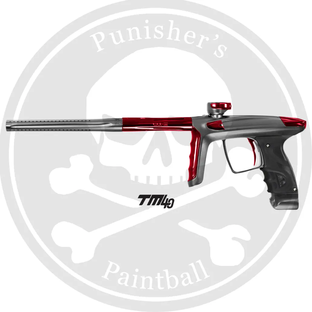Dlx Luxe Tm40 Paintball Gun - Dust Pewter/Polished Red 1