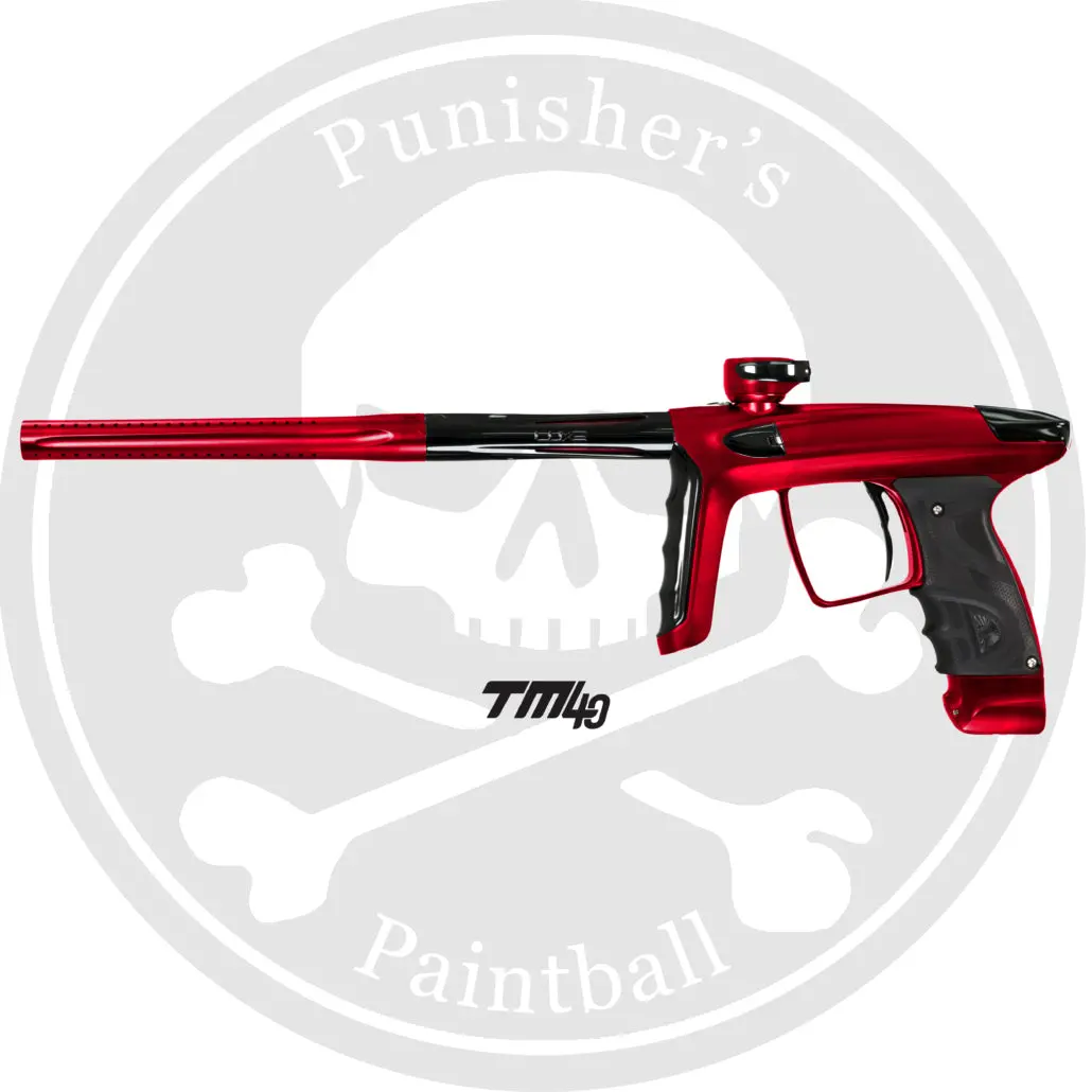 Dlx Luxe Tm40 Paintball Gun - Dust Red/Polished Black 1