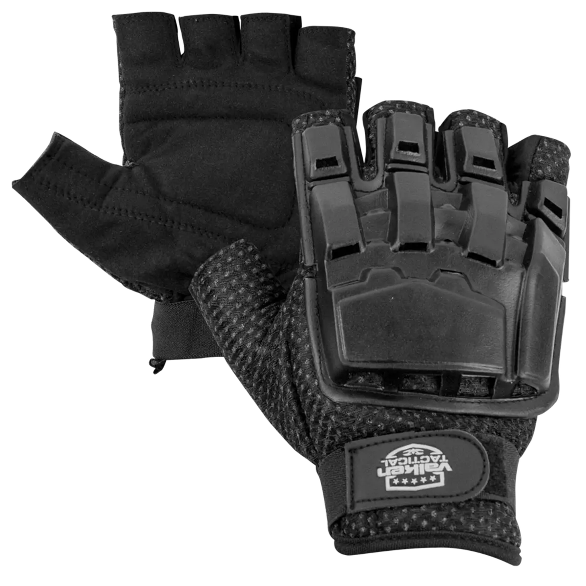 Valken 1/2 Finger Tactical Gloves- Black - Xl/Xxl 1