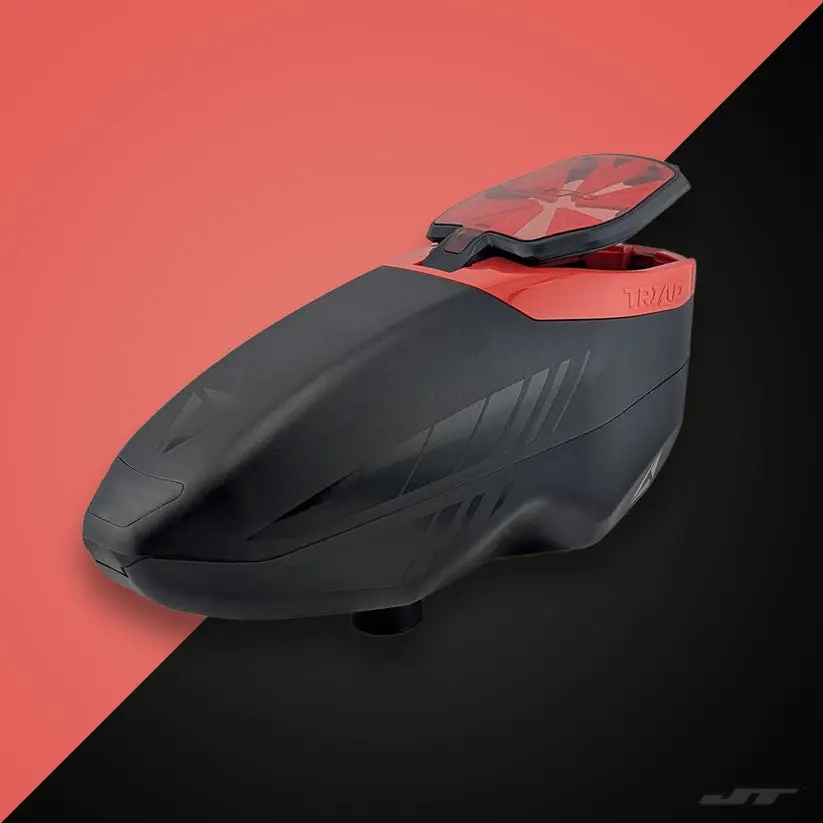 Jt Triad Revised Paintball Loader - Black/Red 1