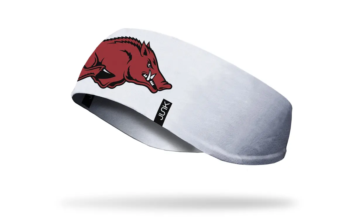 University Of Arkansas: Razorback White Ear Warmer 1
