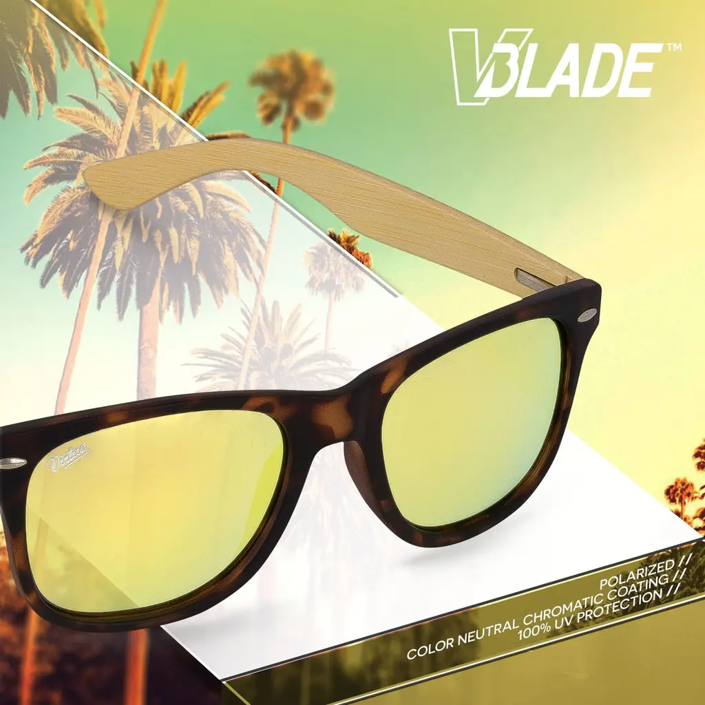 Virtue V.Blade Sunglasses - Bamboo Gold Tortoise 1