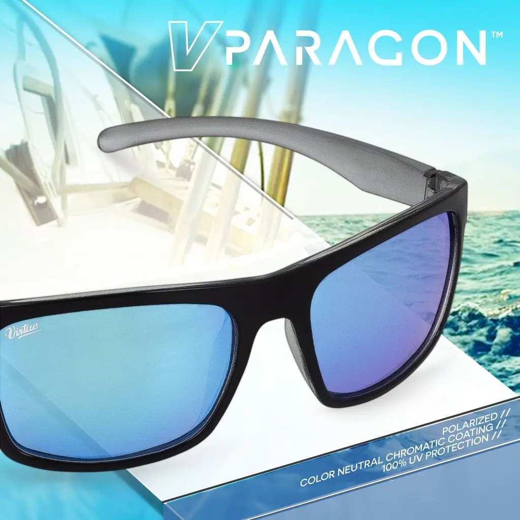 Virtue V.Paragon Sunglasses - Polished Ice Black 1