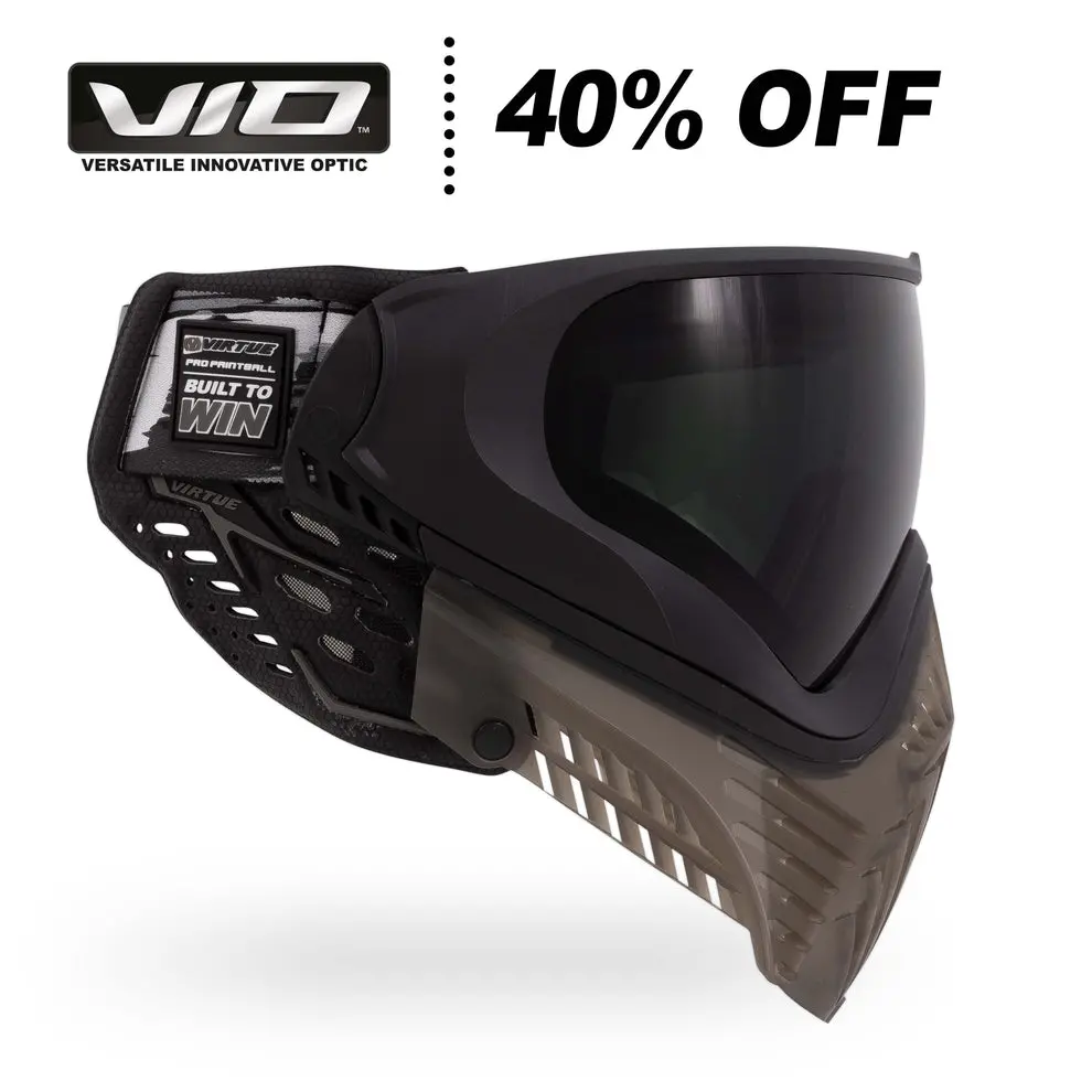 Virtue Vio Extend Xs 2 Paintball Mask - Black Smoke 1