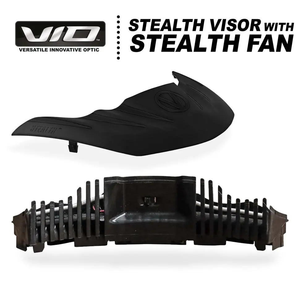 Virtue Vio Stealth Visor - Black / Black W/ Stealth Visor 1
