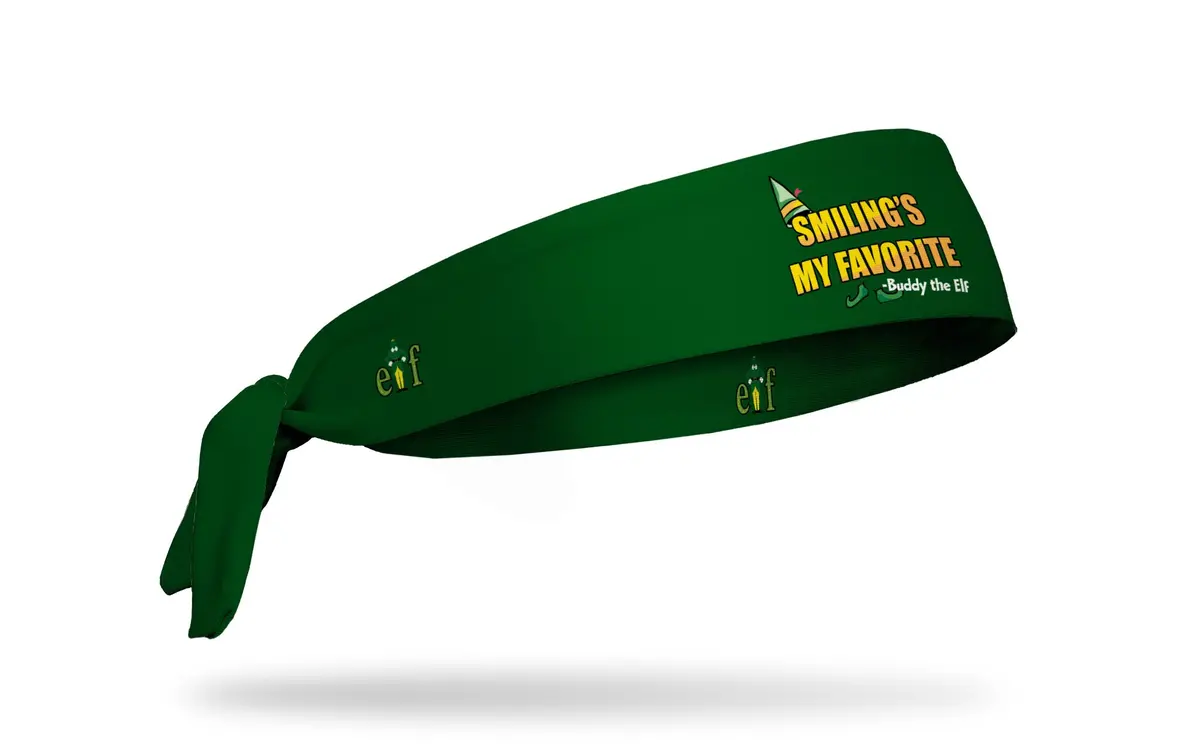 Elf: Smiling's My Favorite Flex Tie Headband 1
