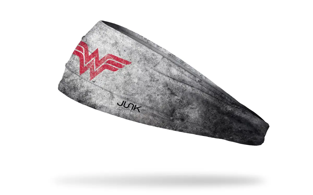 Wonder Woman: Red Logo Grunge Big Bang Lite Headband 1
