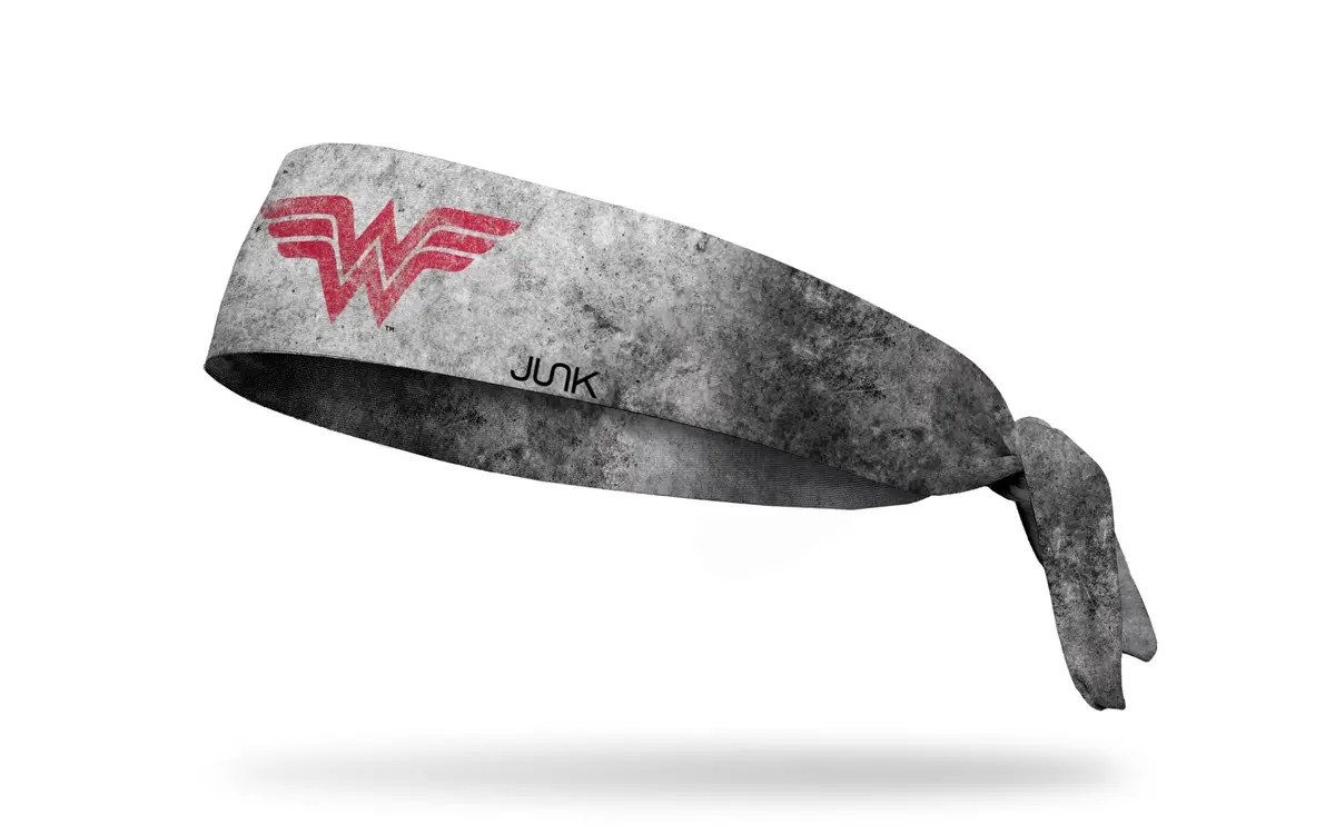 Wonder Woman: Red Logo Grunge Flex Tie Headband 1