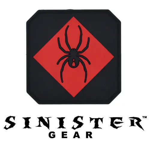Sinister Gear "Widow" Pvc Patch - Red 1