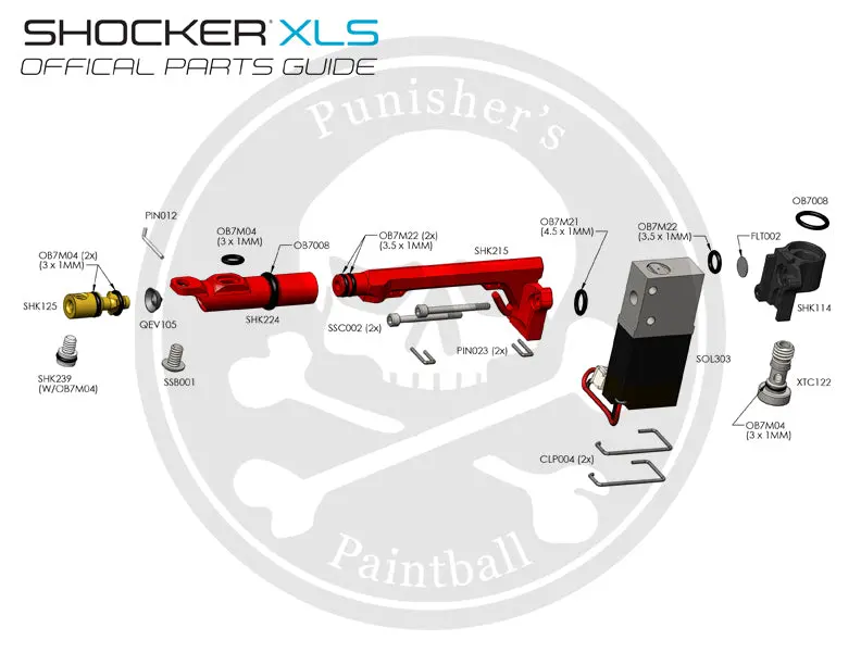 Sp Shocker Xls Solenoid Parts List - Pick The Part You Need! 1