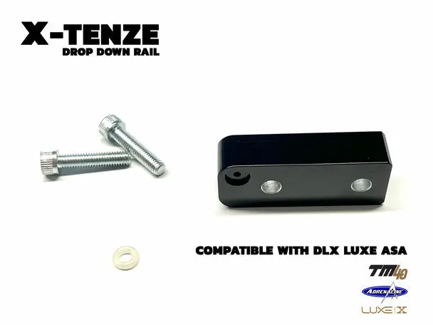 Dlx Luxe X-Tenze Asa Drop Down Rail For Luxe X/Tm40/Adrenaline - Black 1