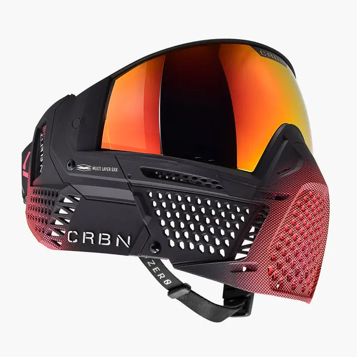 Carbon Zero Grx Paintball Mask - Less Coverage - Le Halftone Pink 1