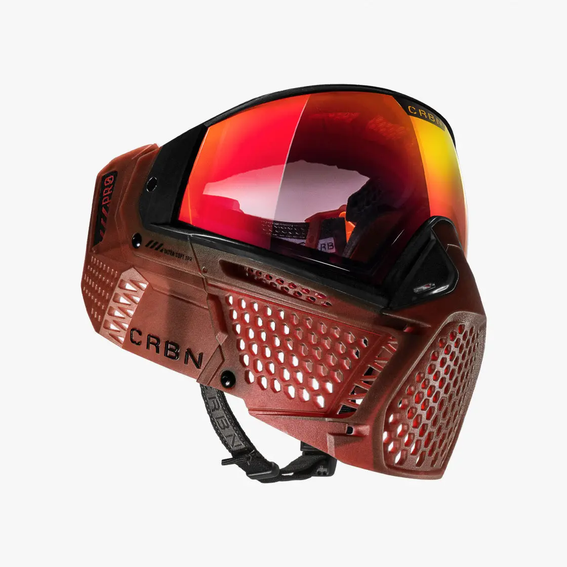 Carbon Zero Pro Paintball Mask - Less Coverage - Blood 1
