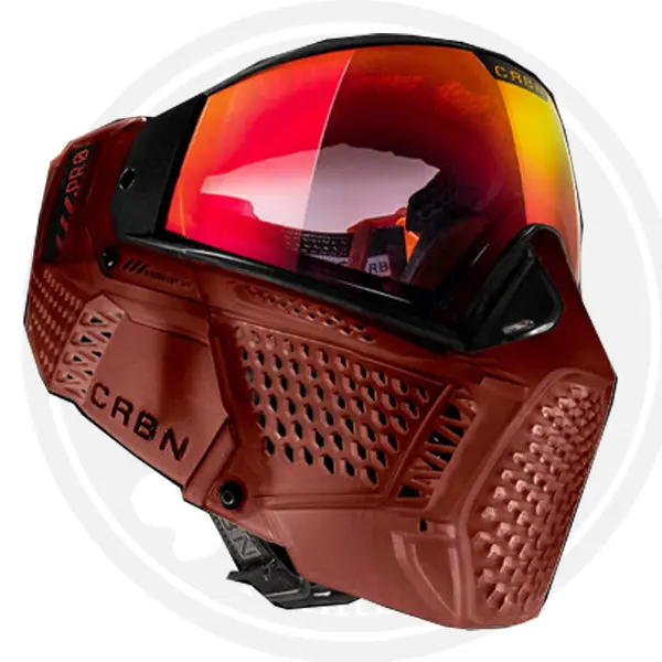 Carbon Zero Pro Paintball Mask - More Coverage - Blood 1