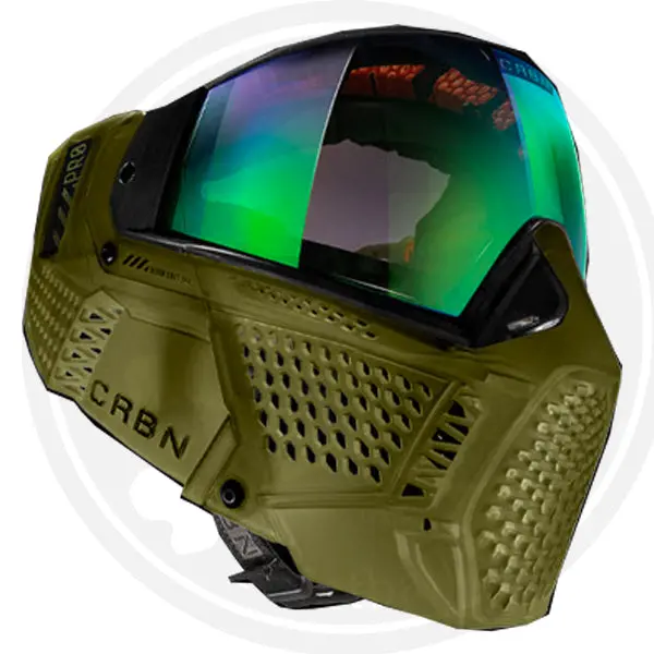 Carbon Zero Pro Paintball Mask - More Coverage - Moss (*Pre-Order) 1