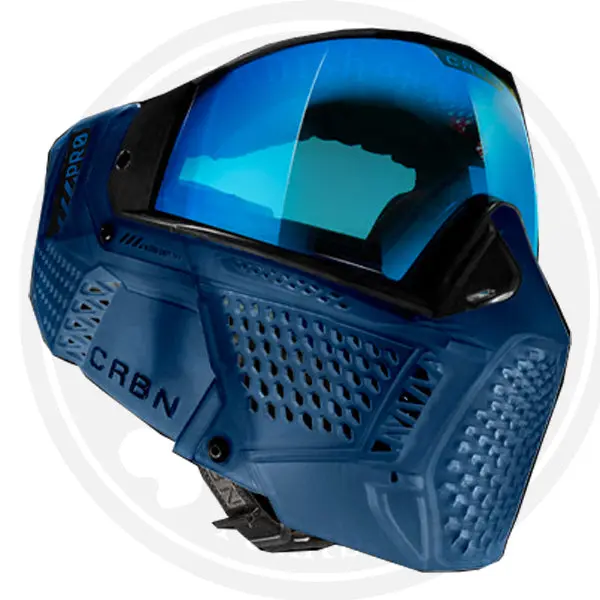 Carbon Zero Pro Paintball Mask - More Coverage - Navy 1