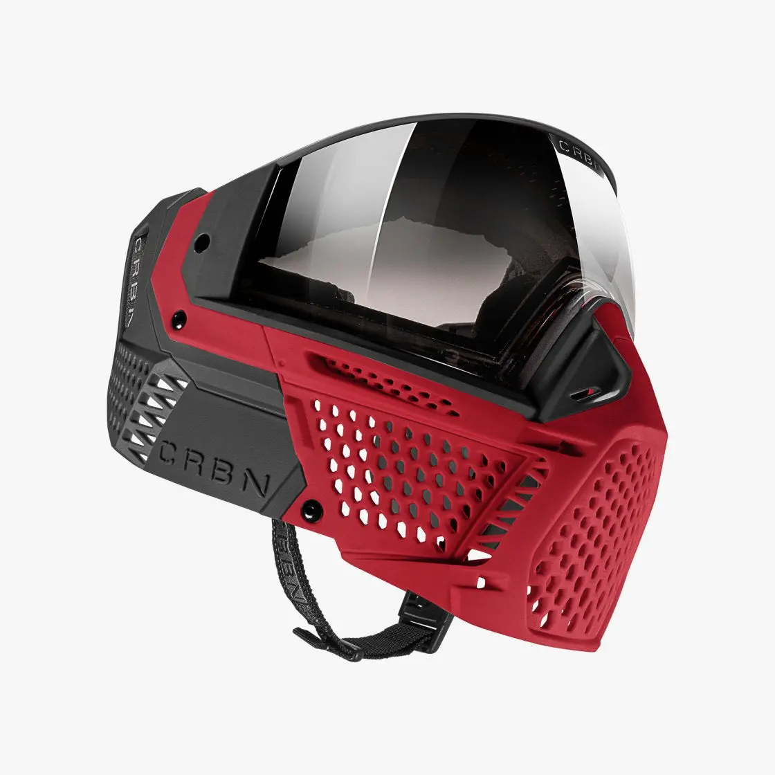 Carbon Zero Sld Paintball Mask - Less Coverage - Crimson 1