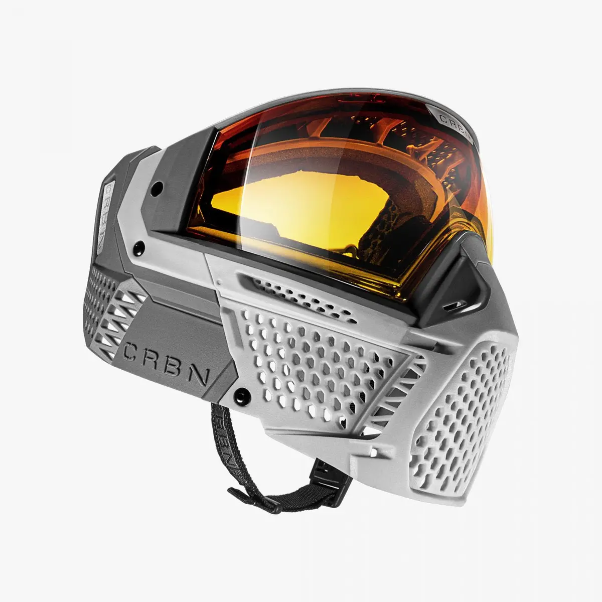 Carbon Zero Sld Paintball Mask - Less Coverage - Light Grey 1