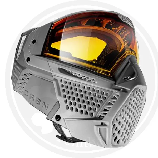 Carbon Zero Sld Paintball Mask - More Coverage - Light Grey 1
