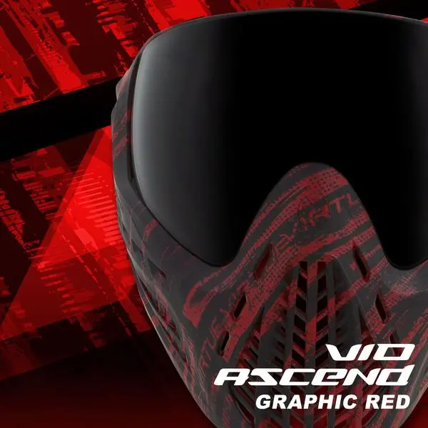 Virtue Vio Ascend Paintball Mask - Graphic Red 1