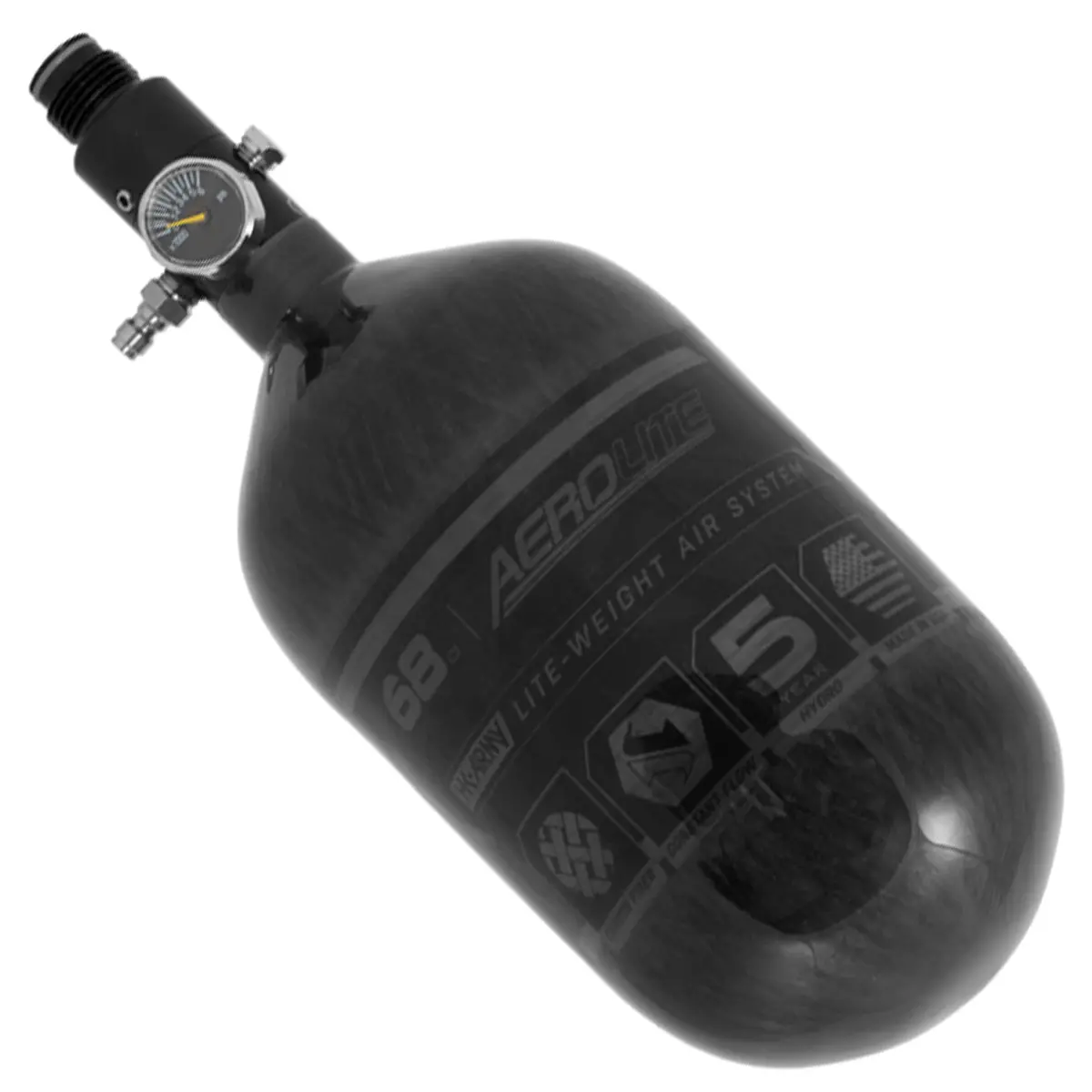 Hk Army Aerolite Carbon Fiber Tank - 68/4500 Psi - Smoke (Hydro 05/22) 1