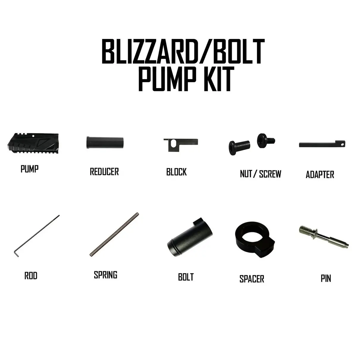 Tacamo Blizzard/Bolt Pump Conversion Kit 1