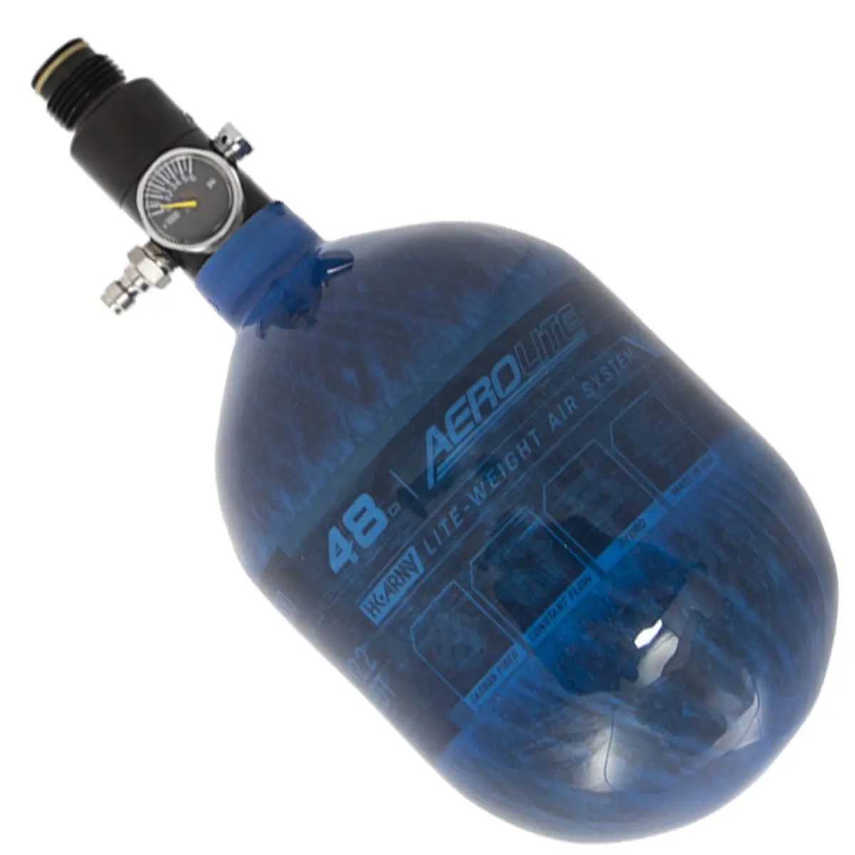 Hk Army Aerolite Carbon Fiber Tank - 48Ci / 4500Psi - Blue 1