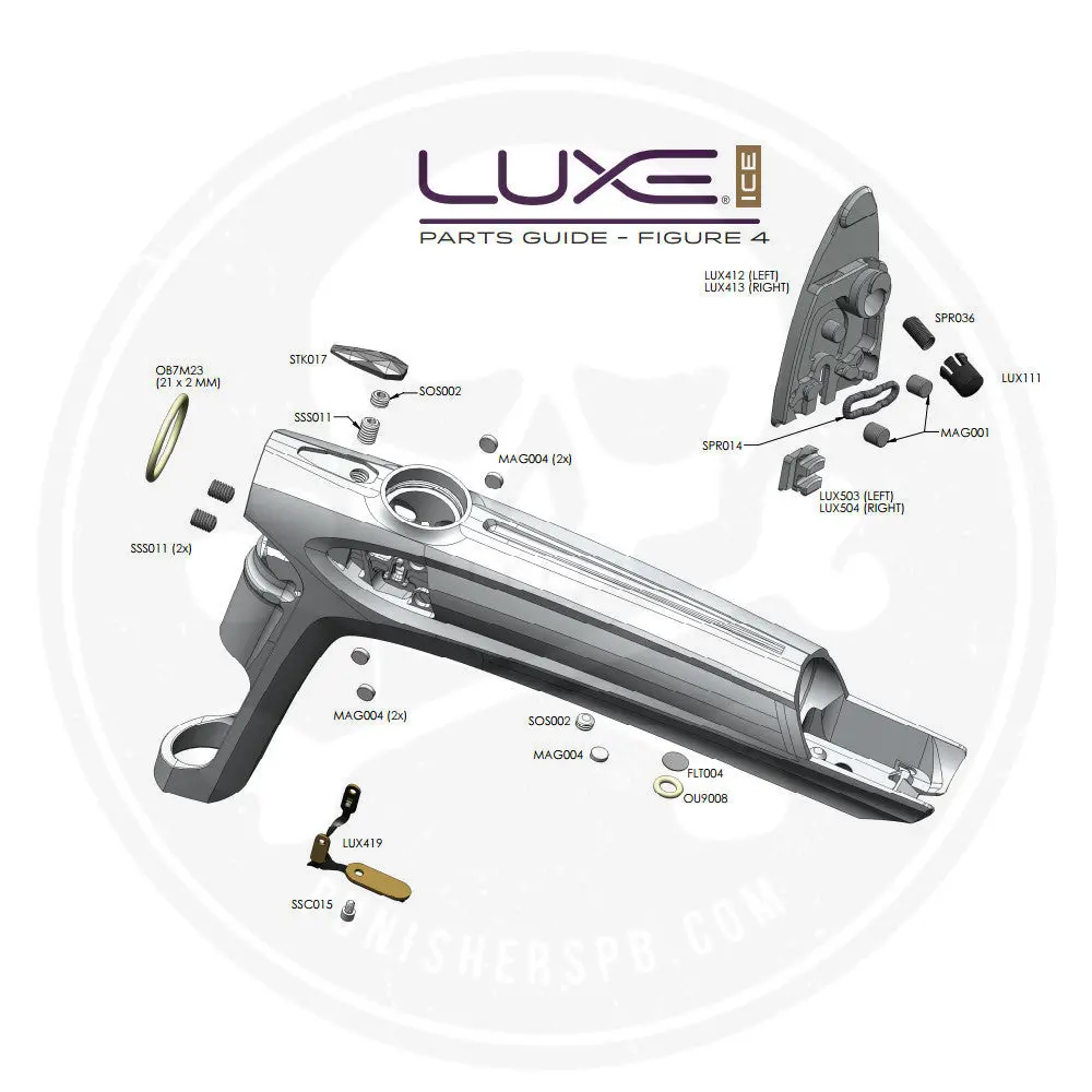 Dlx Luxe Ice Body Parts List - Pick The Part You Need! 1