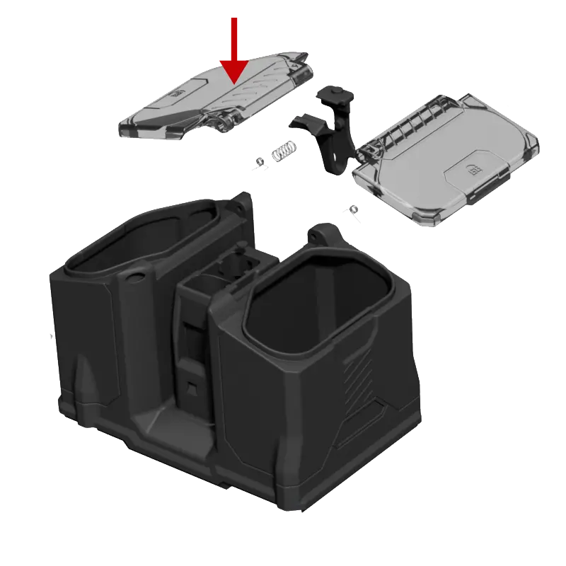 Box Rotor Lid - Tan (Left) 1