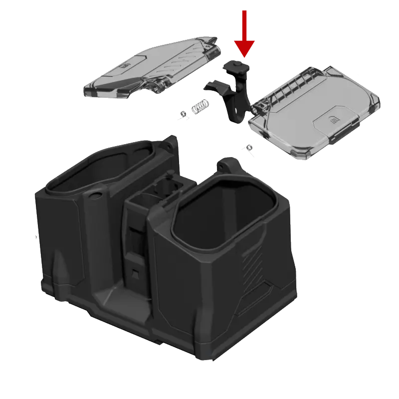 Box Rotor Retaining Clip - Tan 1