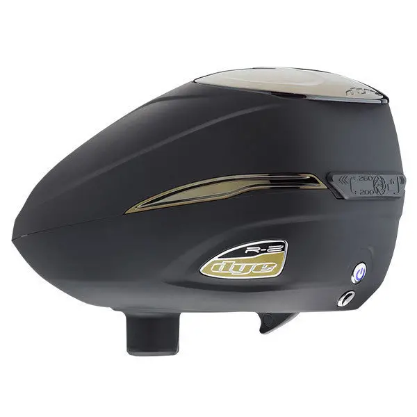 Dye Rotor R2 Paintball Loader - Black/Gold 1
