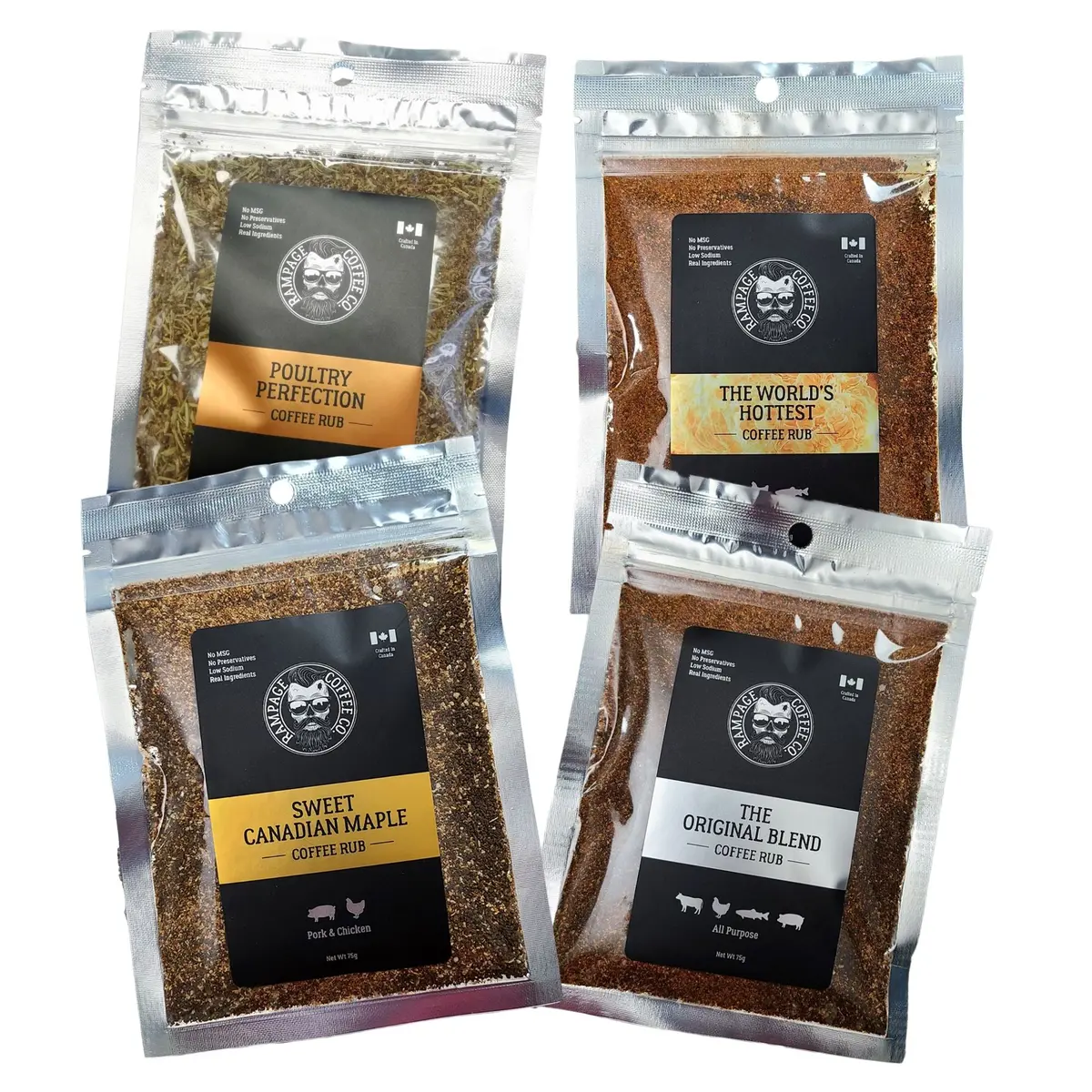 Coffee Rub Bags (75G) | Rampage Coffee Co. 1