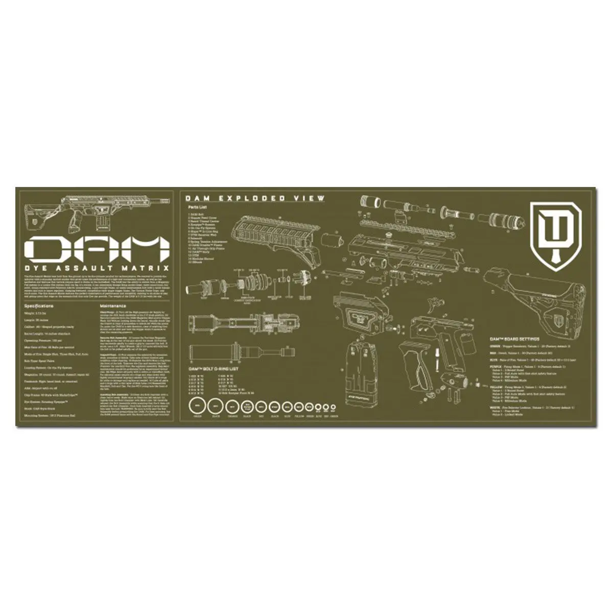 Tech Mat - Dam - 34.5" X 14" 1