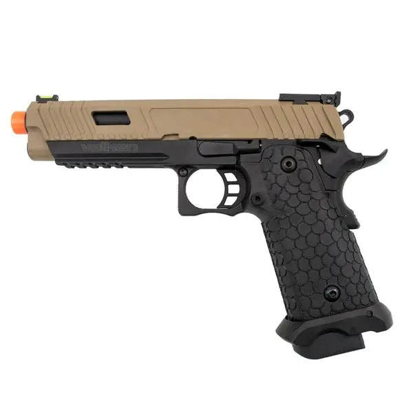 Valken By Hicapa Co2 Blowback Airsoft Pistol - Tan/Black 1