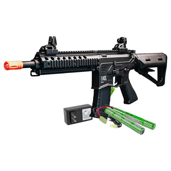 Valken Asl Mod-M Aeg Airsoft Rifle Battery & Charger Combo - Black 1