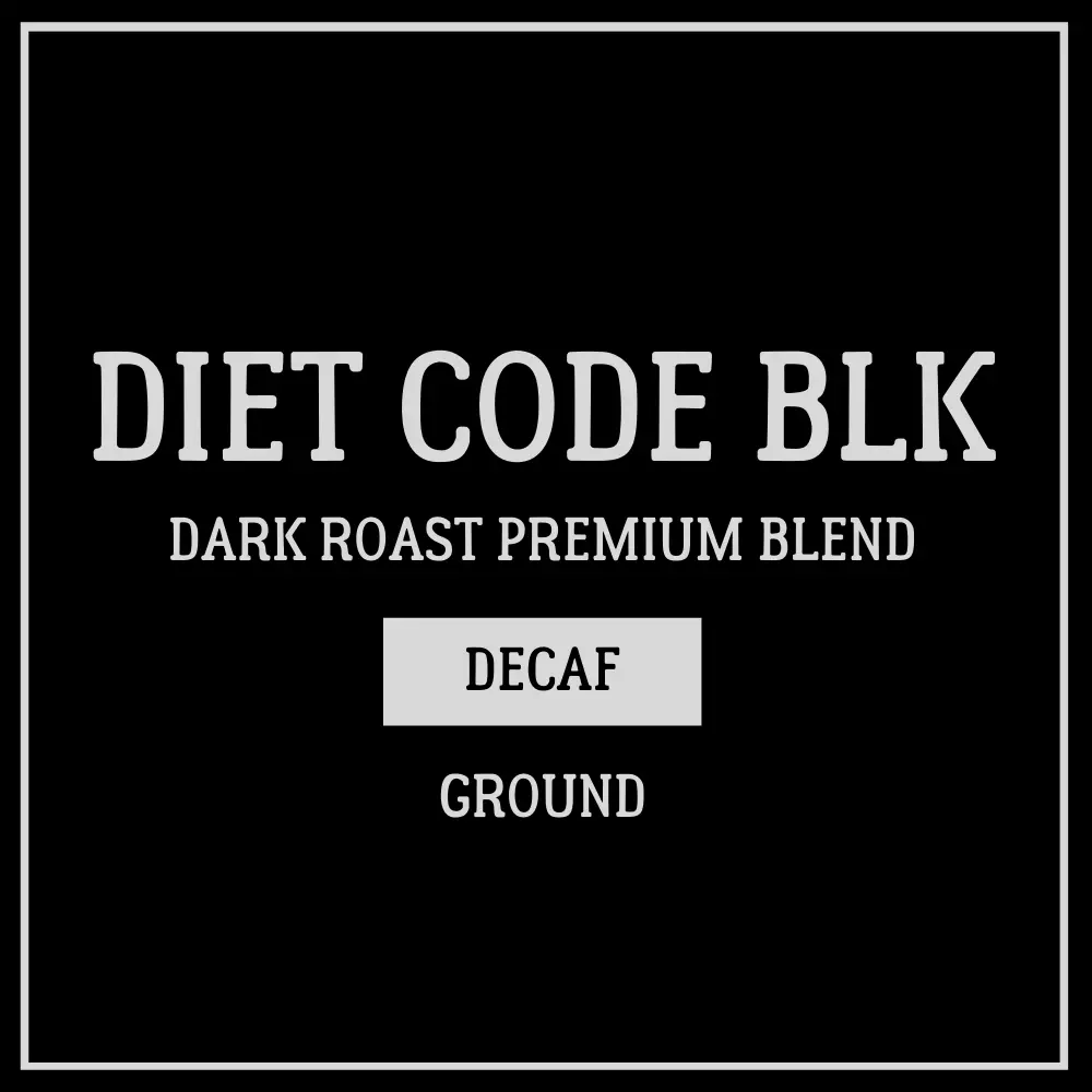 Diet Code Blk | Dark Roast Decaf Blend - 360G 2