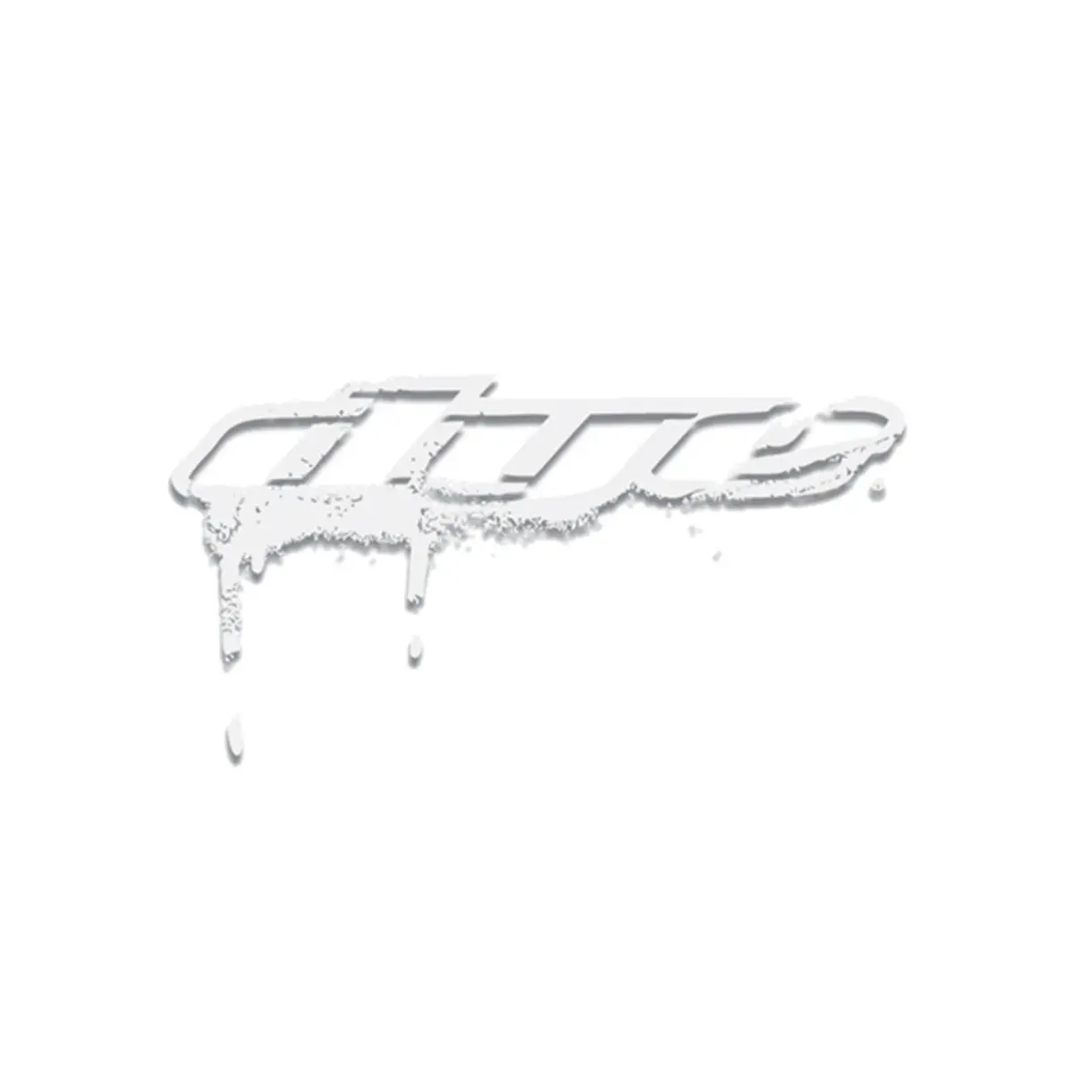 Dye Drip Sticker - 8" (Black Or White) 2